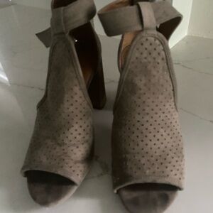 Tan suede. Used like new